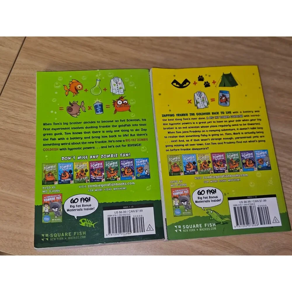 My Big Fat Zombie Goldfish Paperback Books 1 & 3